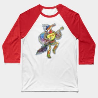 Blazing Avocado Dancer Baseball T-Shirt